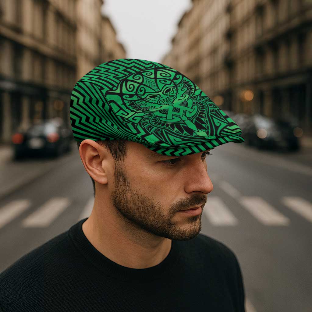 Basketball New Zealand Jeff Hat Green Maori Ta Moko Indigenous - Aussie Hoodie