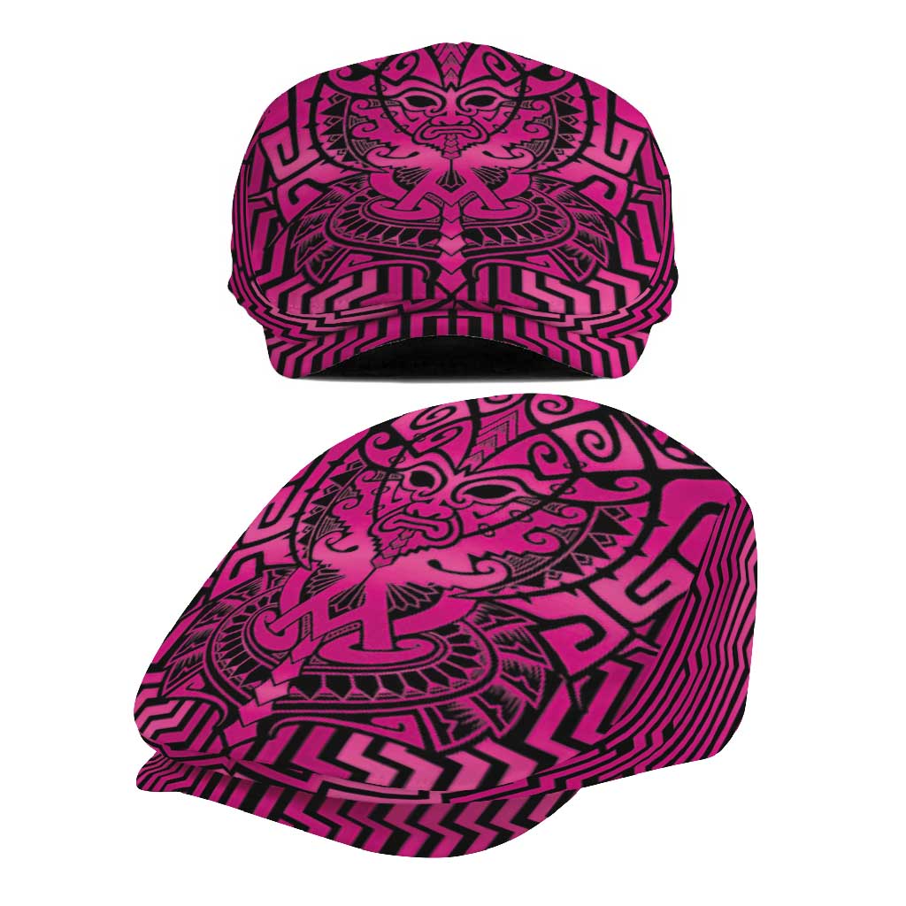 Basketball New Zealand Jeff Hat Pink Maori Ta Moko Indigenous - Aussie Hoodie