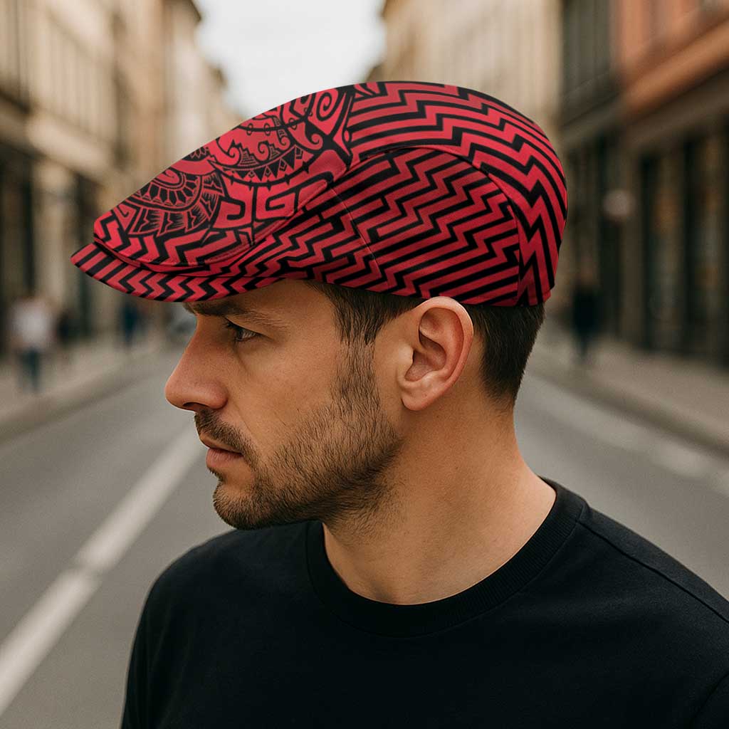 Basketball New Zealand Jeff Hat Red Maori Ta Moko Indigenous - Aussie Hoodie