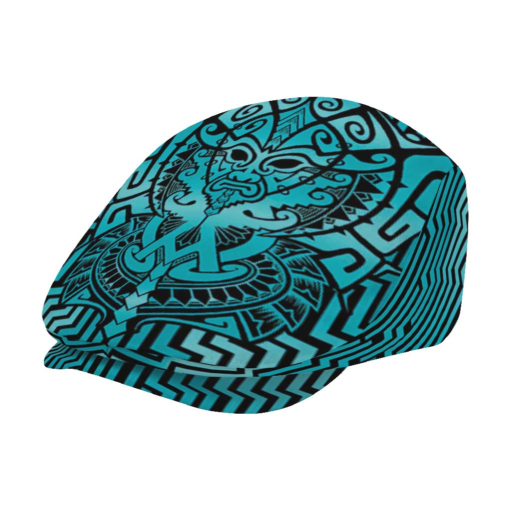 Basketball New Zealand Jeff Hat Teal Maori Ta Moko Indigenous - Aussie Hoodie
