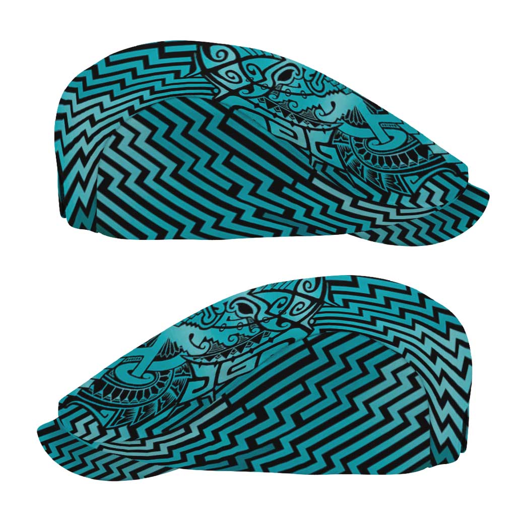 Basketball New Zealand Jeff Hat Teal Maori Ta Moko Indigenous - Aussie Hoodie