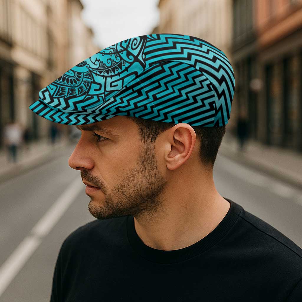 Basketball New Zealand Jeff Hat Teal Maori Ta Moko Indigenous - Aussie Hoodie