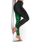 Basketball New Zealand Leggings Green Maori Ta Moko Indigenous - Aussie Hoodie