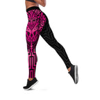 Basketball New Zealand Leggings Pink Maori Ta Moko Indigenous - Aussie Hoodie