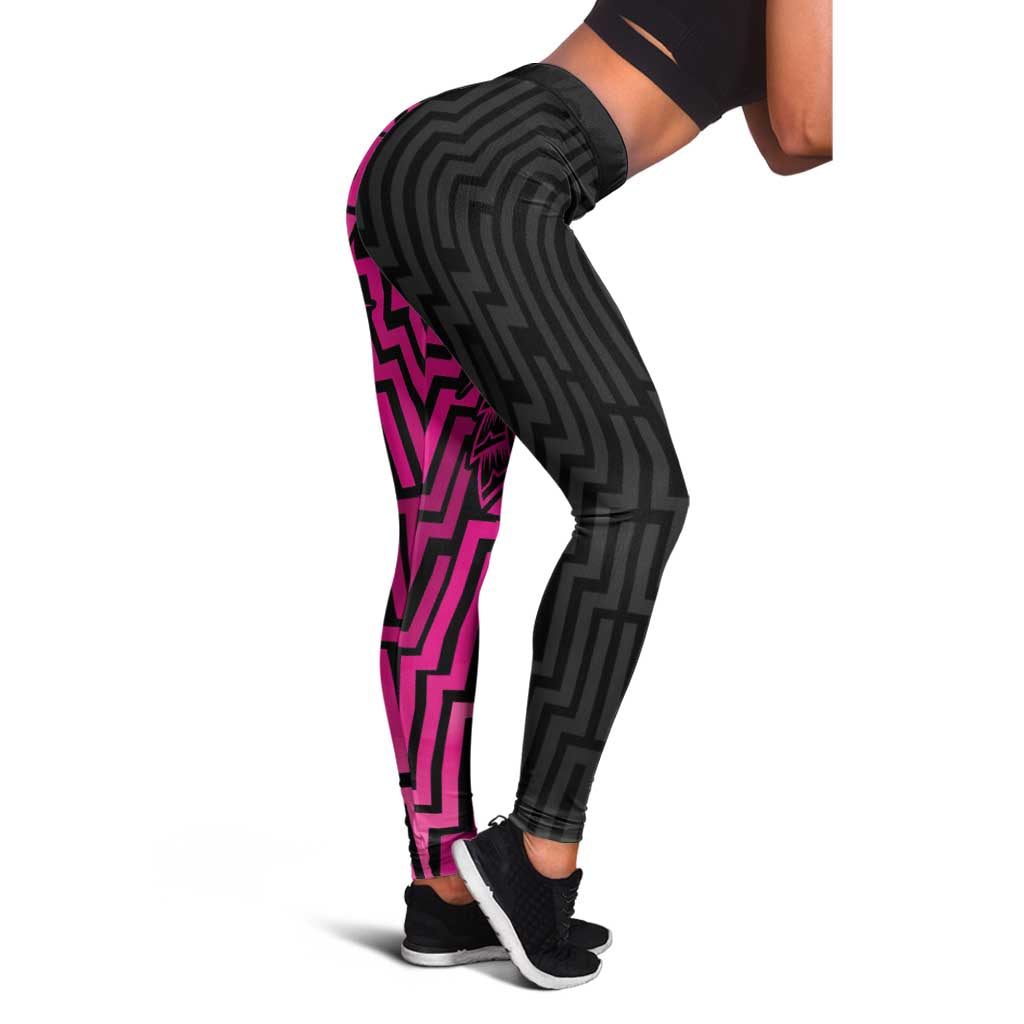 Basketball New Zealand Leggings Pink Maori Ta Moko Indigenous - Aussie Hoodie