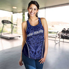 Basketball New Zealand Women Racerback Tank Blue Maori Ta Moko Indigenous - Aussie Hoodie