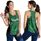 Basketball New Zealand Women Racerback Tank Green Maori Ta Moko Indigenous - Aussie Hoodie