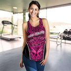 Basketball New Zealand Women Racerback Tank Pink Maori Ta Moko Indigenous - Aussie Hoodie