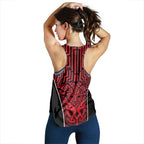 Basketball New Zealand Women Racerback Tank Red Maori Ta Moko Indigenous - Aussie Hoodie