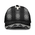 Black Taniko Aotearoa Baseball Net Cap Niho Taniwha Mix Poutama - Aussie Hoodie