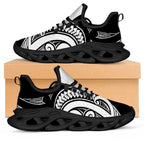 Black White New Zealand Puhoro Ta Moko Clunky Sneakers