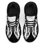 Black White New Zealand Puhoro Ta Moko Clunky Sneakers