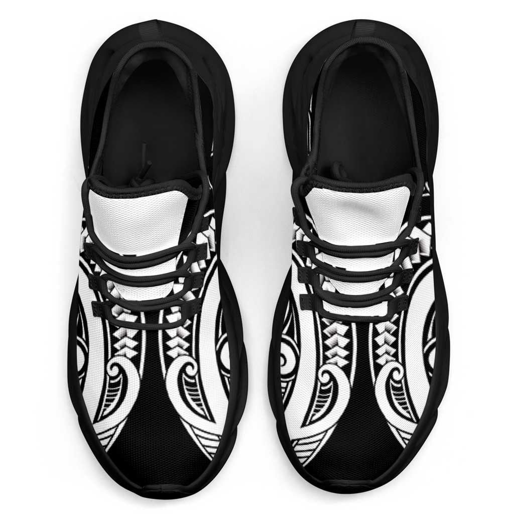 Black White New Zealand Puhoro Ta Moko Clunky Sneakers