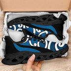 Blue Maori Koru New Zealand Clunky Sneakers