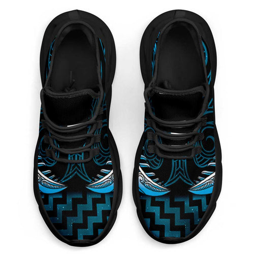 Blue Matariki New Zealand Clunky Sneakers Maori Poutama Galaxy Vibes