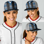 Blue Taniko Aotearoa Baseball Net Cap Niho Taniwha Mix Poutama - Aussie Hoodie