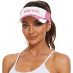 Bowls Australia Breast Cancer Personalised Sun Visor Cap Pink Ribbon Aussie Map With Kangaroo Emu