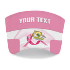 Bowls Australia Breast Cancer Personalised Sun Visor Cap Pink Ribbon Curve Sporty