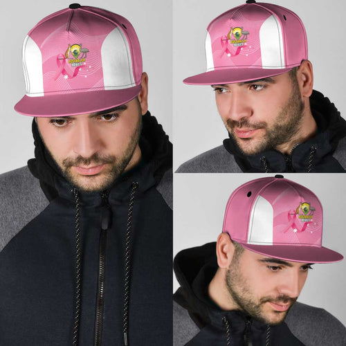 Bowls Australia Breast Cancer Snapback Cap Pink Ribbon Aussie Map With Kangaroo Emu - Aussie Hoodie