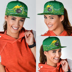 Bowls Australia Snapback Cap Aussie Kangaroo Aboriginal Art - Aussie Hoodie