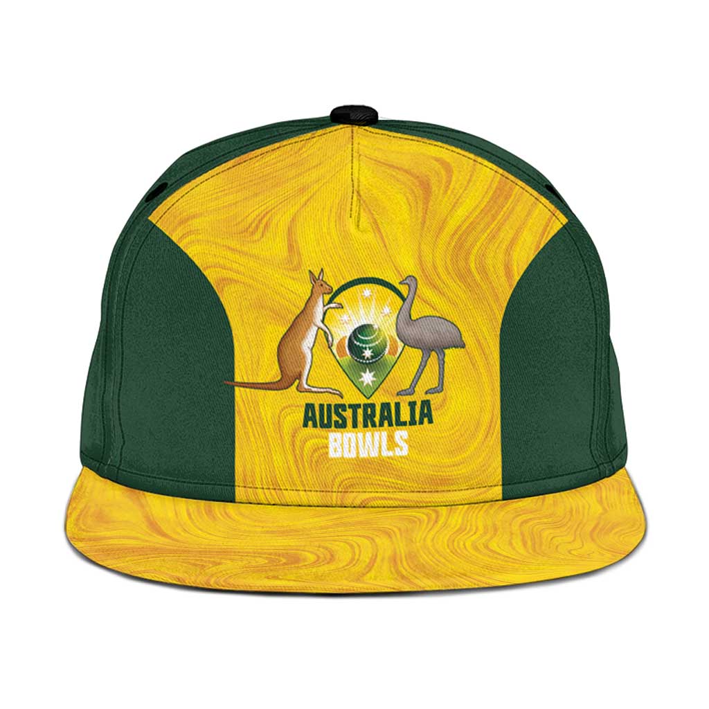 Bowls Australia Snapback Cap Marble National Color - Aussie Hoodie