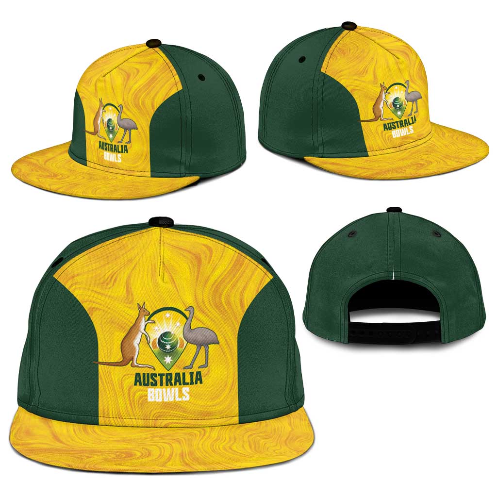 Bowls Australia Snapback Cap Marble National Color - Aussie Hoodie
