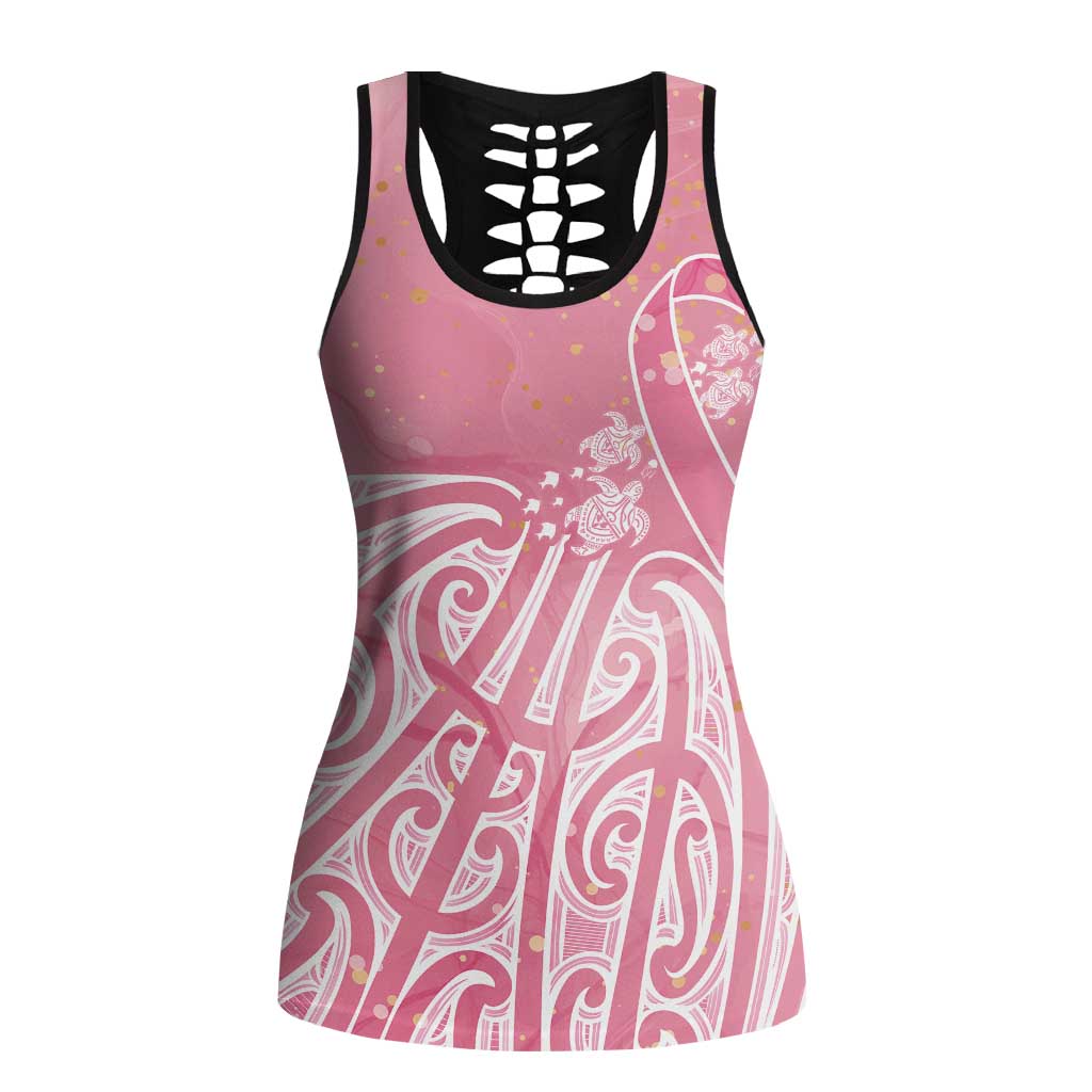 Breast Cancer Awareness Maori Hollow Tank Top Kia Kaha Kia Maia Kia Manawanui - Aussie Hoodie