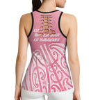 Breast Cancer Awareness Maori Hollow Tank Top Kia Kaha Kia Maia Kia Manawanui - Aussie Hoodie