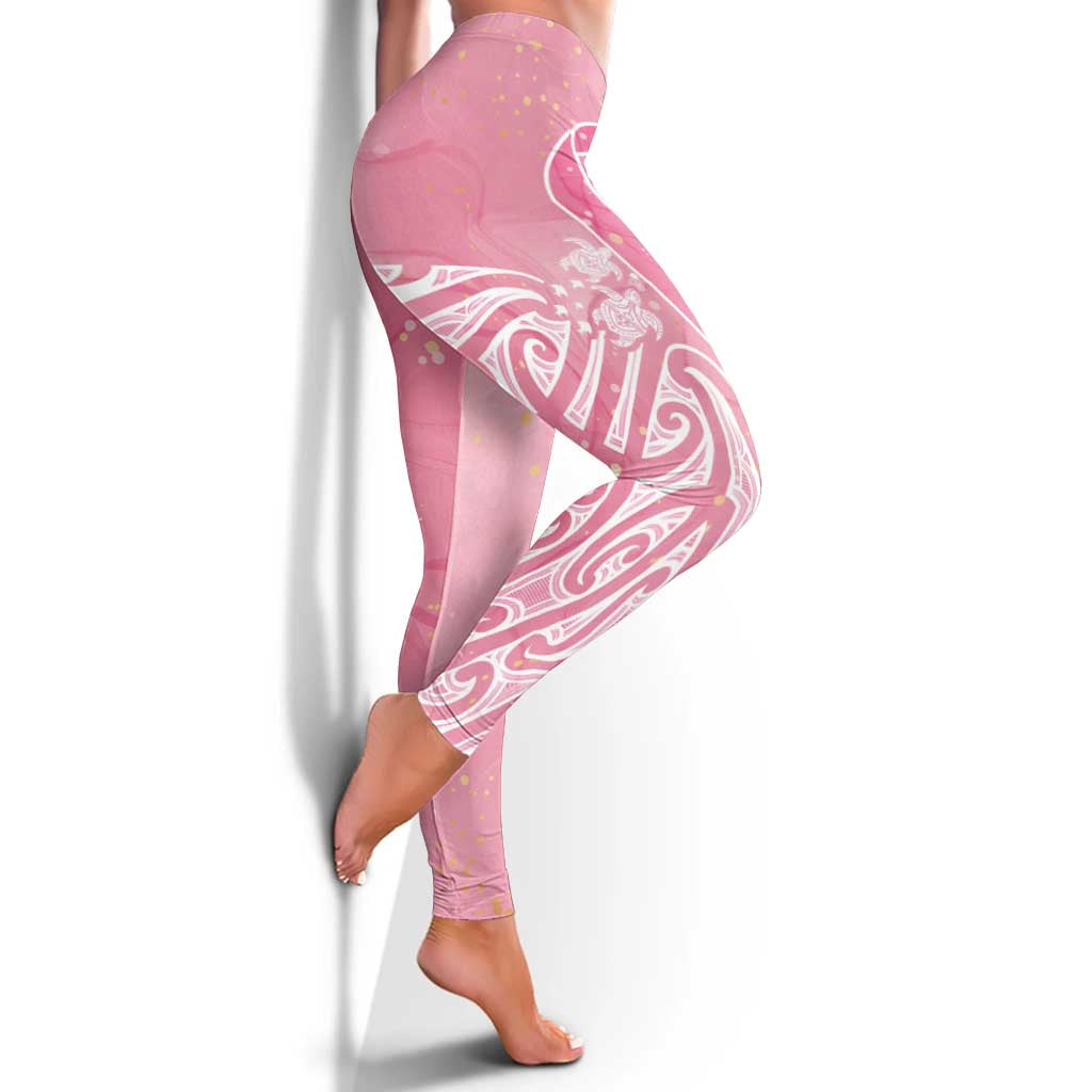 Breast Cancer Awareness Maori Leggings Kia Kaha Kia Maia Kia Manawanui - Aussie Hoodie