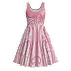 Breast Cancer Awareness Maori Midi Dress Kia Kaha Kia Maia Kia Manawanui - Aussie Hoodie