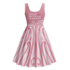 Breast Cancer Awareness Maori Midi Dress Kia Kaha Kia Maia Kia Manawanui - Aussie Hoodie