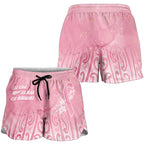 Breast Cancer Awareness Maori Shorts for Women Kia Kaha Kia Maia Kia Manawanui - Aussie Hoodie