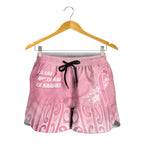 Breast Cancer Awareness Maori Shorts for Women Kia Kaha Kia Maia Kia Manawanui - Aussie Hoodie