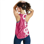 Breast Cancer Awareness Maori Women Racerback Tank Koru Kowhaiwhai - Aussie Hoodie