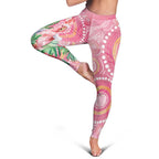 Breast Cancer Pink Cockatoo Leggings Australia Indigenous Watercolor Glaze - Aussie Hoodie