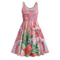 Breast Cancer Pink Cockatoo Midi Dress Australia Indigenous Watercolor Glaze - Aussie Hoodie
