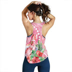 Breast Cancer Pink Cockatoo Women Racerback Tank Australia Indigenous Watercolor Glaze - Aussie Hoodie
