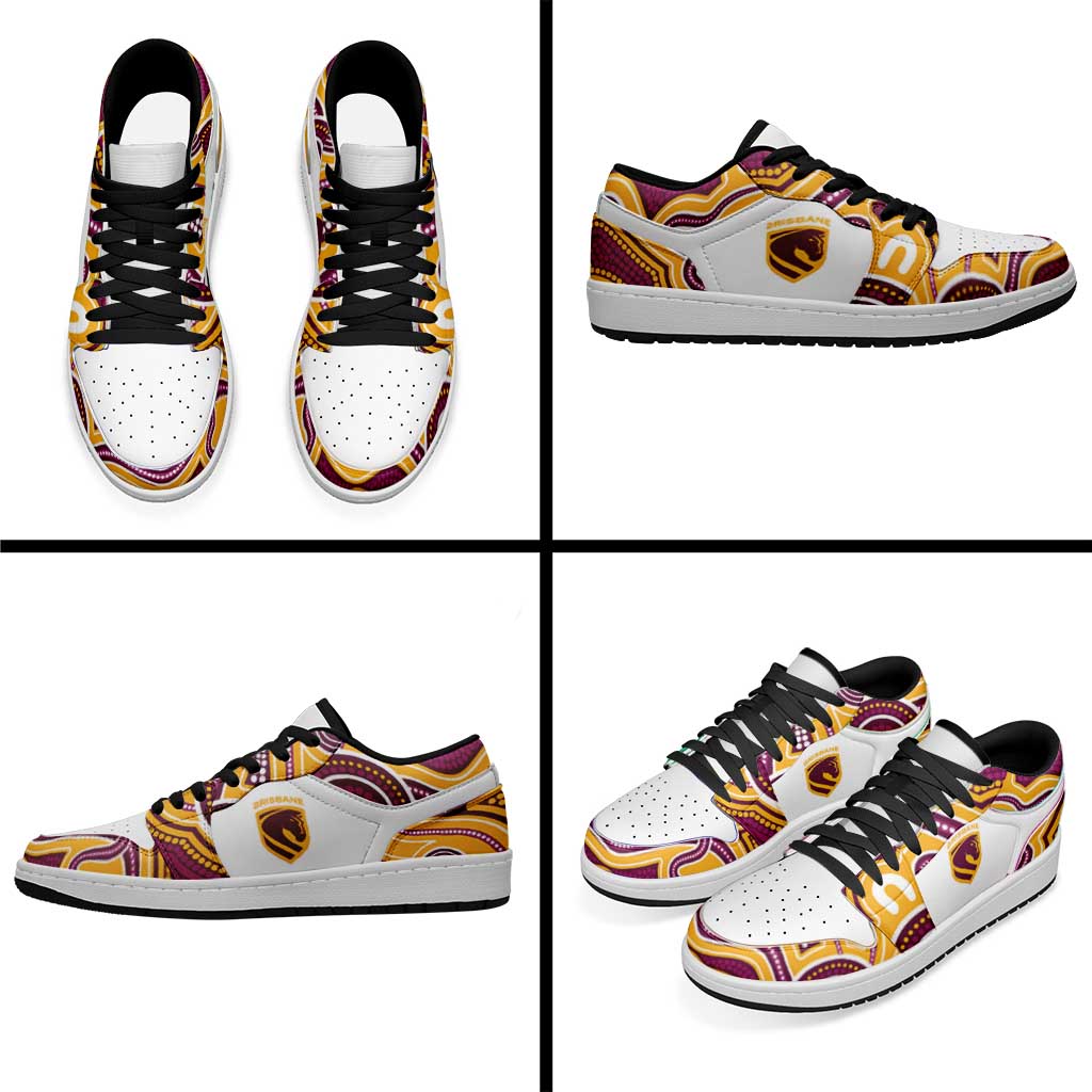 Brisbane Broncos 2026 Rugby Low Sneakers Aboriginal Art