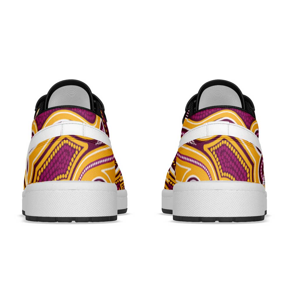 Brisbane Broncos 2026 Rugby Low Sneakers Aboriginal Art