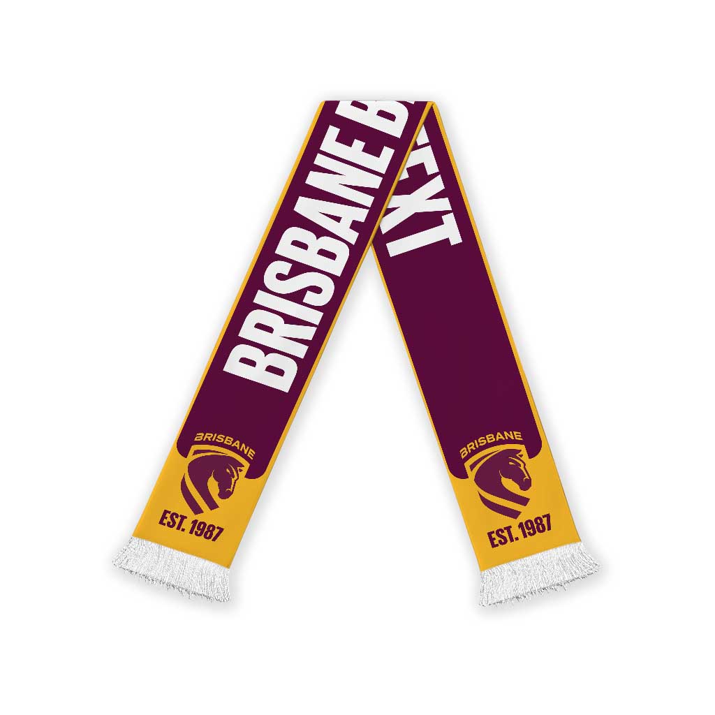Brisbane Broncos Rugby Personalised Ruffneck Scarf 2026 Go Champions