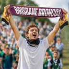 Brisbane Broncos Rugby Personalised Ruffneck Scarf 2026 Go Champions