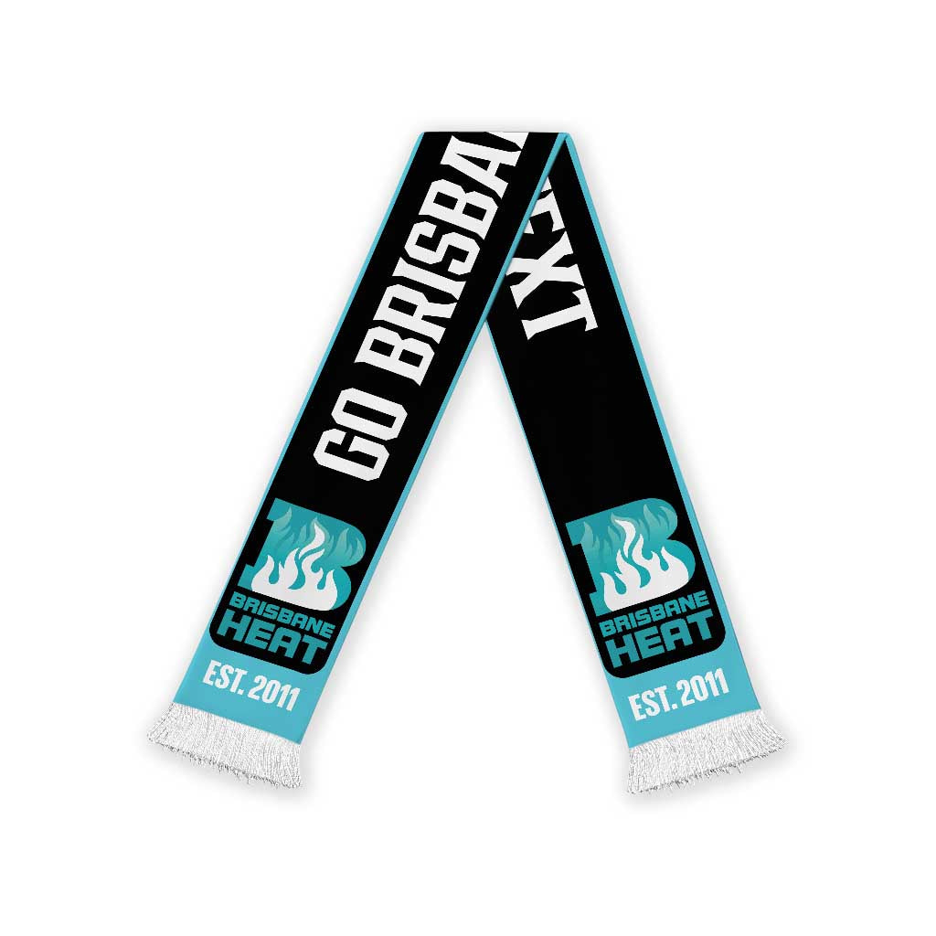 Brisbane Heat Cricket Personalised Ruffneck Scarf 2026 Go Champions