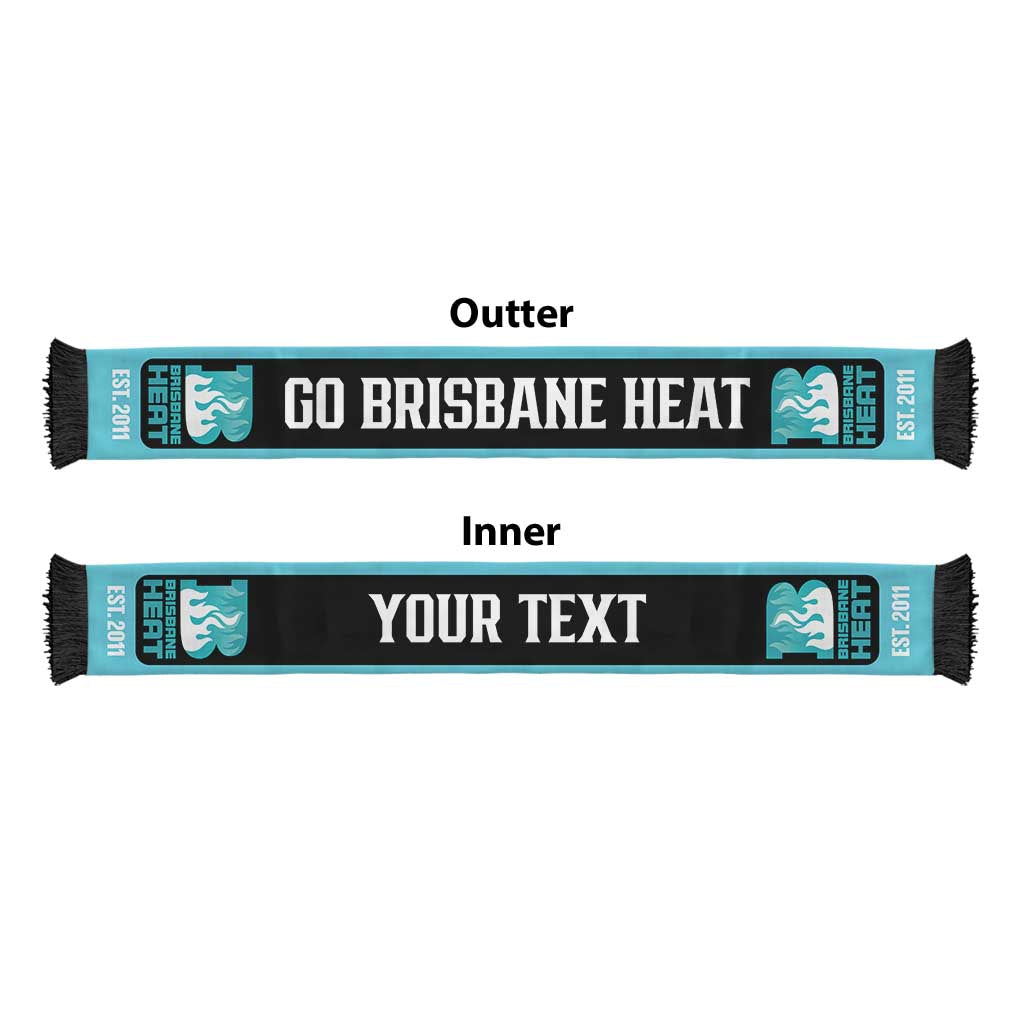 Brisbane Heat Cricket Personalised Ruffneck Scarf 2026 Go Champions