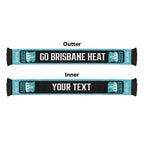 Brisbane Heat Cricket Personalised Ruffneck Scarf 2026 Go Champions