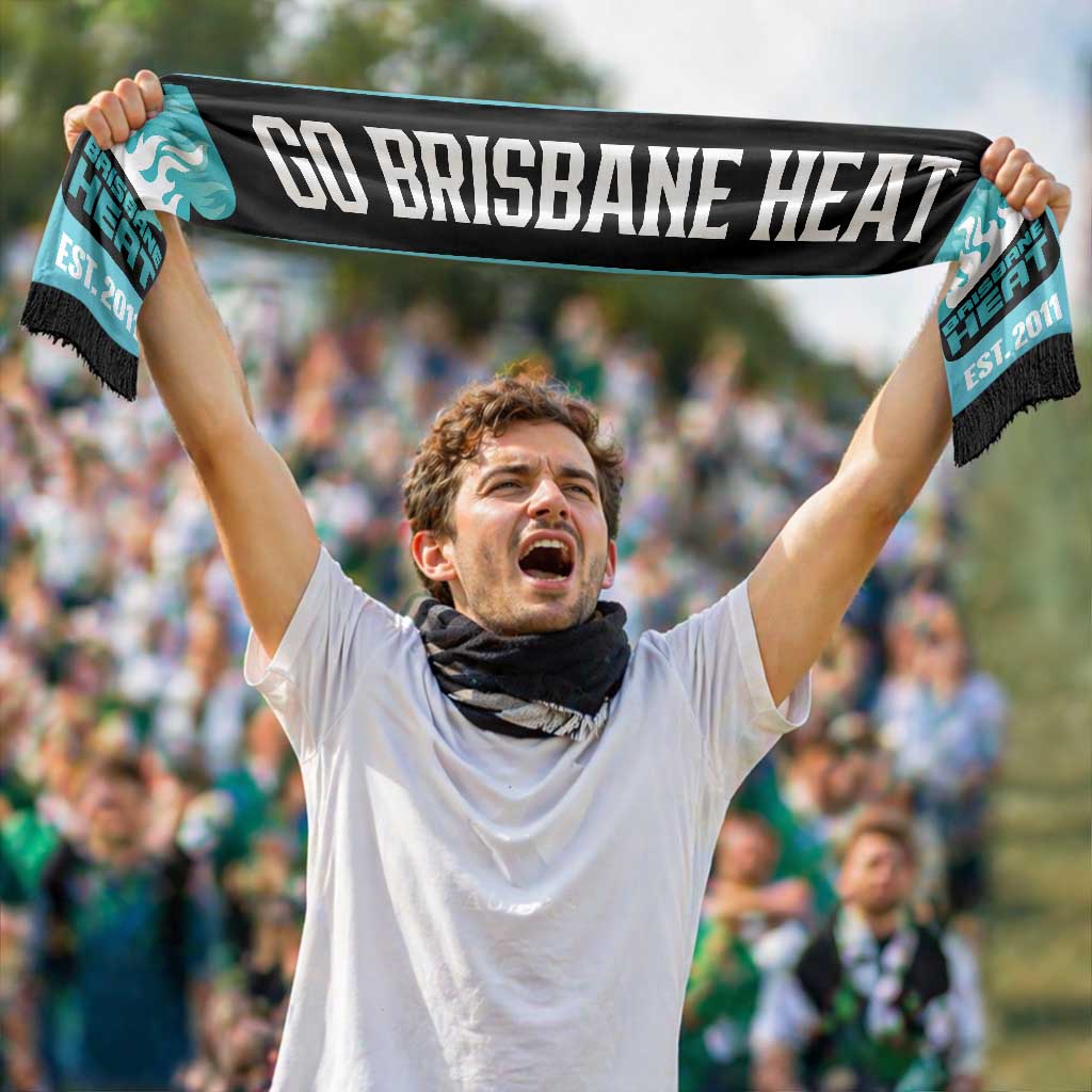 Brisbane Heat Cricket Personalised Ruffneck Scarf 2026 Go Champions
