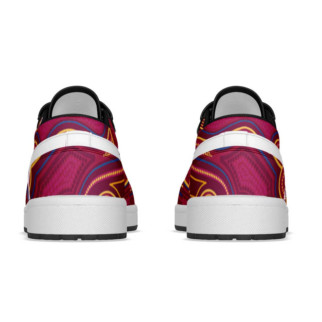 Brisbane Lions Football 2026 Low Sneakers Aboriginal Art