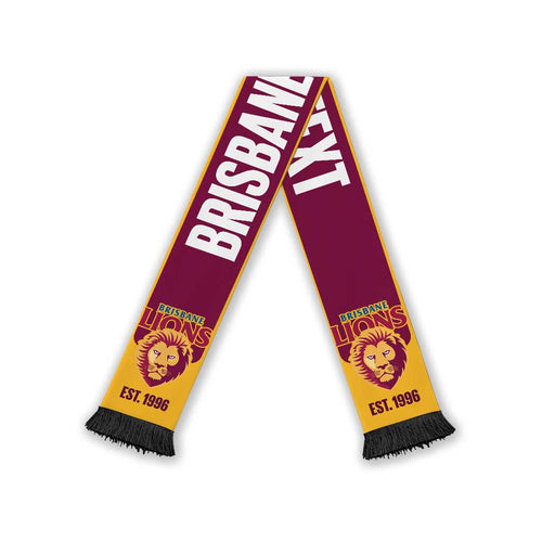 Brisbane Lions Football Personalised Ruffneck Scarf 2026 Go Champions