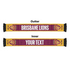 Brisbane Lions Football Personalised Ruffneck Scarf 2026 Go Champions