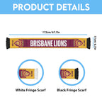 Brisbane Lions Football Personalised Ruffneck Scarf 2026 Go Champions