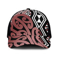 Brown New Zealand Classic Cap Aotearoa Kowhaiwhai Mix Taniko Art LT14